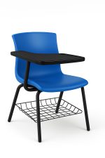 صندلی دانشجویی دسته‌دار میز شو با پایه فلزی – مناسب فضاهای آموزشی پرتردد