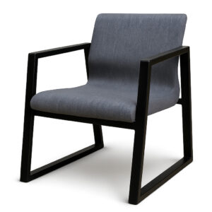 صندلی انتظار اداری با پایه فلزی ثابت و روکش پارچه‌ای – مناسب سالن‌های انتظار پرتردد