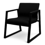 صندلی انتظار اداری با پایه فلزی ثابت و روکش پارچه‌ای – مناسب سالن‌های انتظار پرتردد