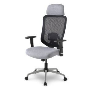 صندلی مدیریتی ارگونومیک توری با پشت‌گردنی – چرخ‌دار، مکانیزم بالابر و پشتی طبی