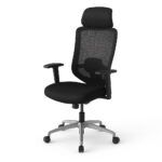 صندلی مدیریتی ارگونومیک توری با پشت‌گردنی – چرخ‌دار، مکانیزم بالابر و پشتی طبی