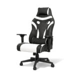 خرید صندلی گیمینگ ارگونومیک دو رنگ با بالشتک طبی