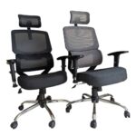 صندلی مدیریتی ارگونومیک توری – چرخ‌دار، مکانیزم بالابر و پشتی طبی